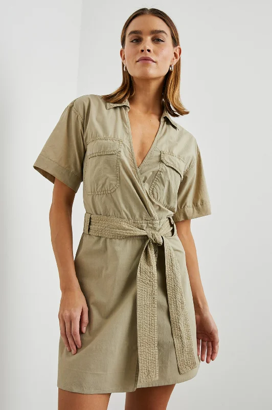 NATALIE DRESS - OLIVE