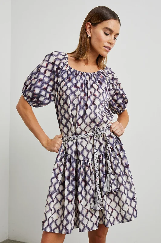 EMMALINE DRESS - IRIS SHIBORI