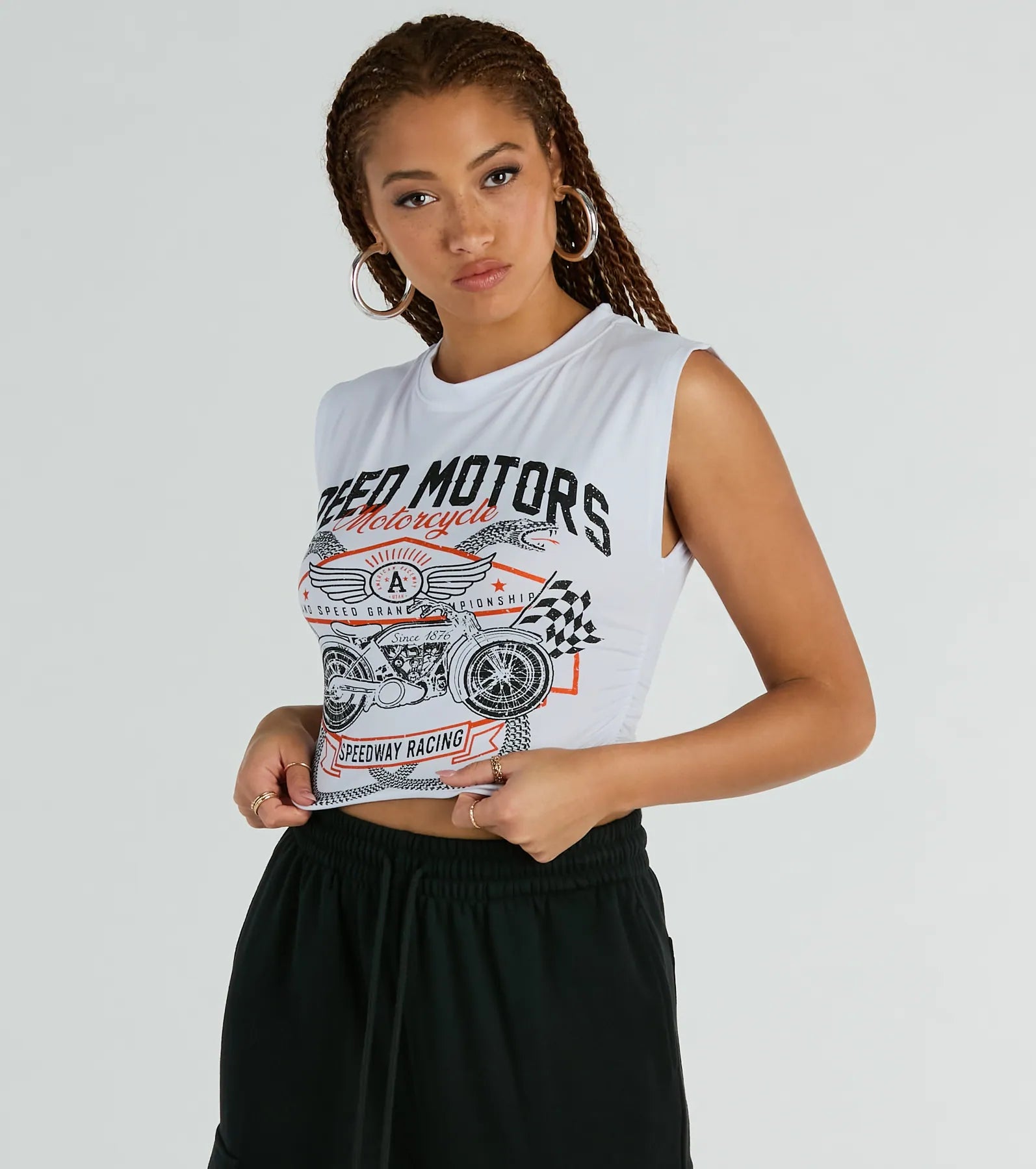 Speed Motors Racing Muscle Graphic Tee