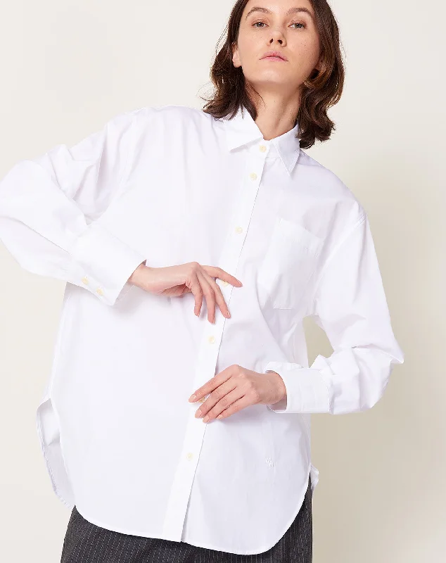 Oversized Tunic Shirt in White