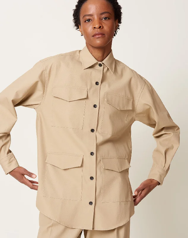 Cargo Pocket Shirt in Sand