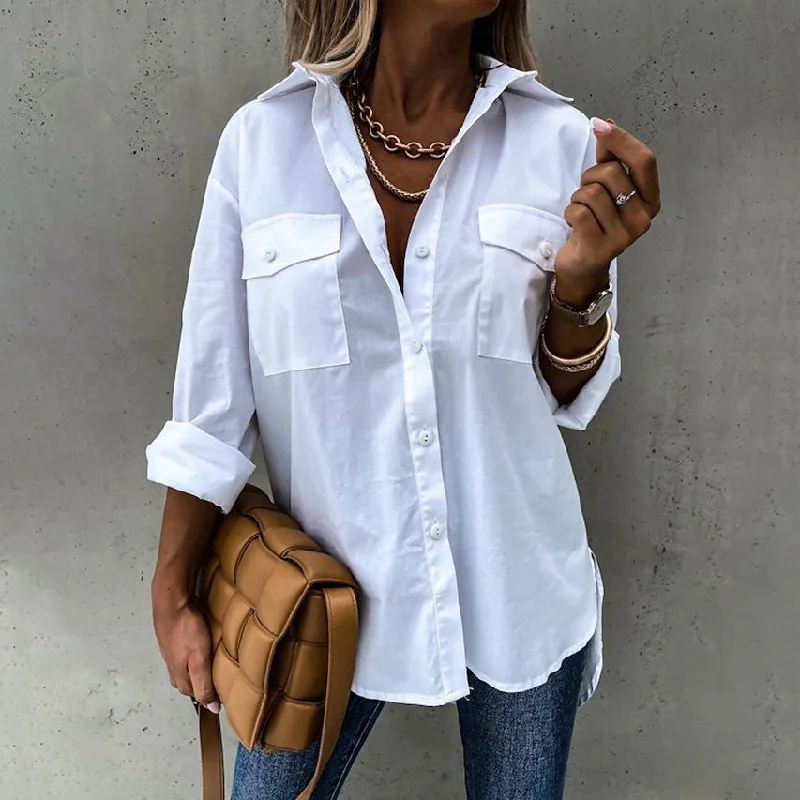 Women's Casual Collar Tunic Shirt