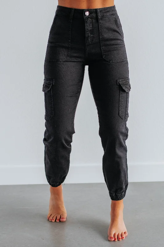 Jadia Risen Cargo Pants - Vintage Black