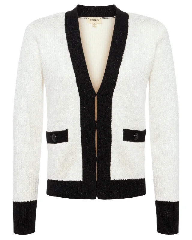 Ivory Sequin Black Jinny Cardigan