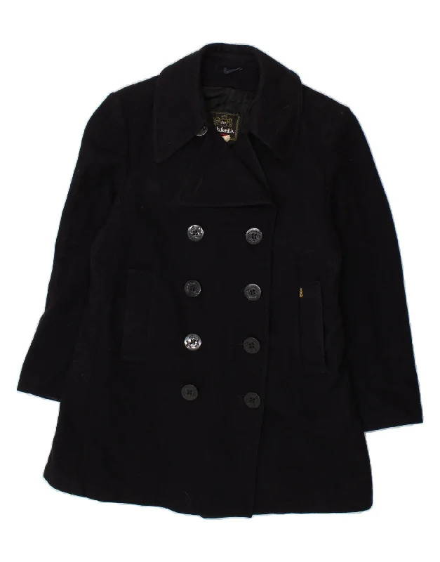 IVY OXFORD Womens Pea Coat IT 36 XS Navy Blue Wool