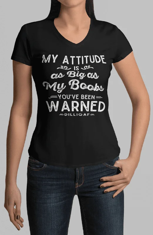 You've been warned V Neck Tee