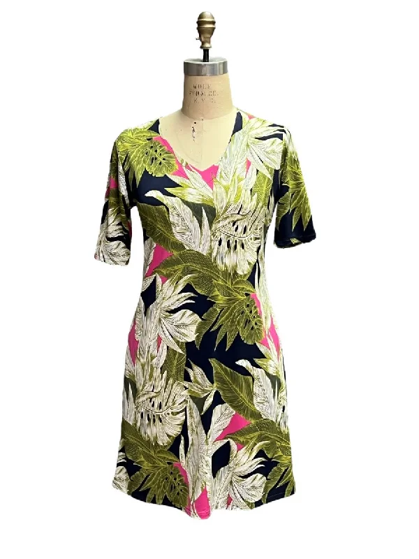 Andria Lieu Dress Black, Lime, Pink