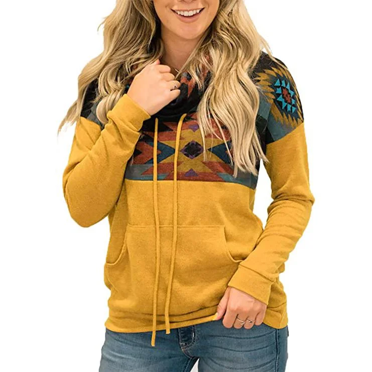 Women's Quarter Zip Color Block Pullover Sweatshirt