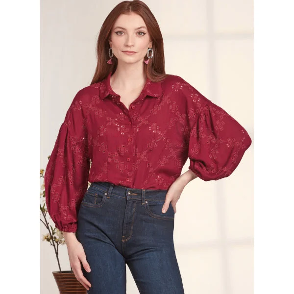 Simplicity Button Down Top S9646