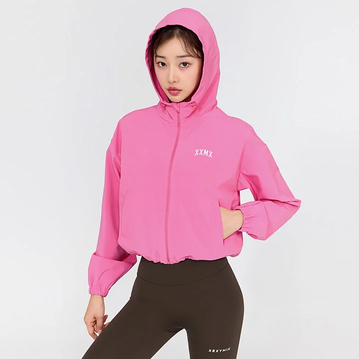 Hot Burning Up Hood Crop Jacket