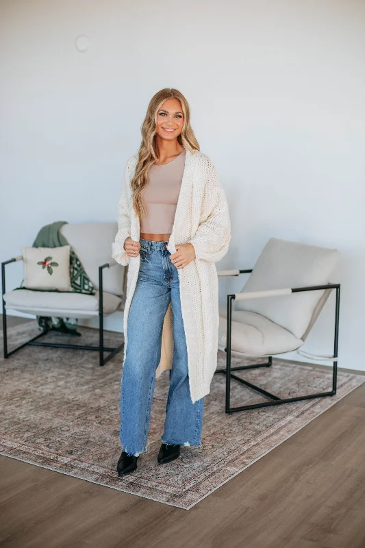 Jacquie Oversized Cardigan - Cream