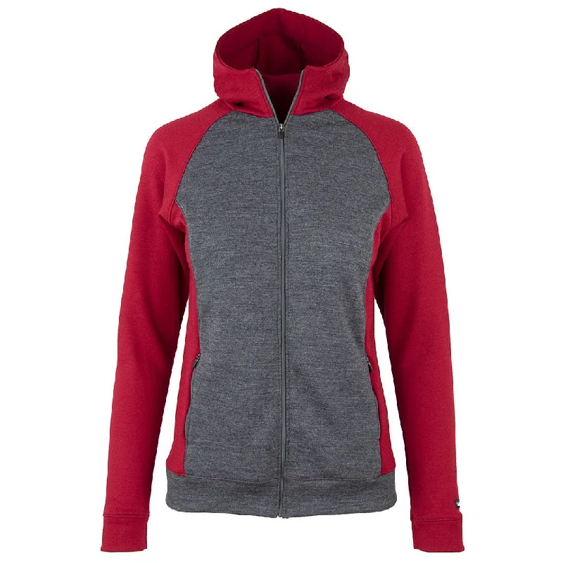 Deep Red Heather Gray