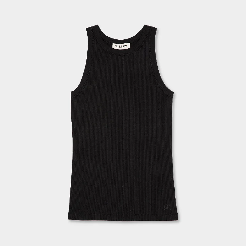 High Neck Rib Tank