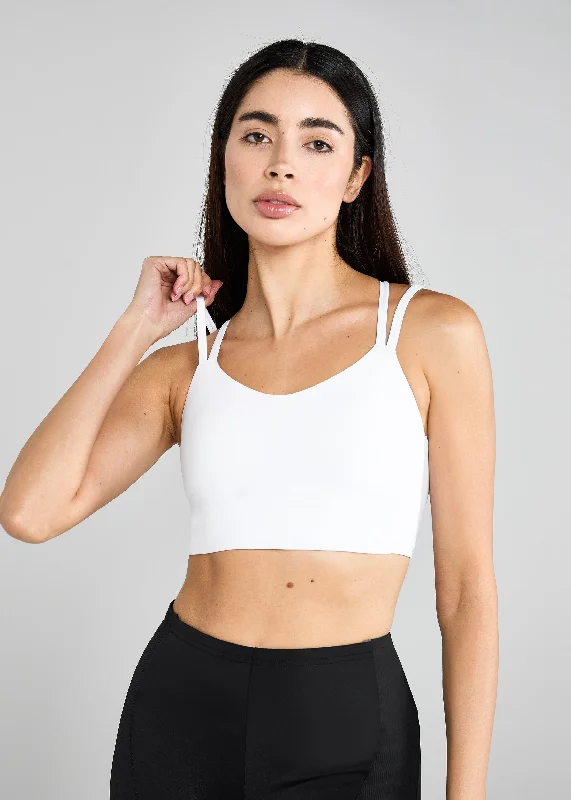 White Bonded Sports Bra