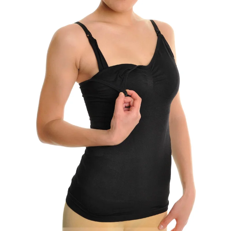 3-Pack: ToBeInStyle Women's Seamless Nursing Cami Tank Set