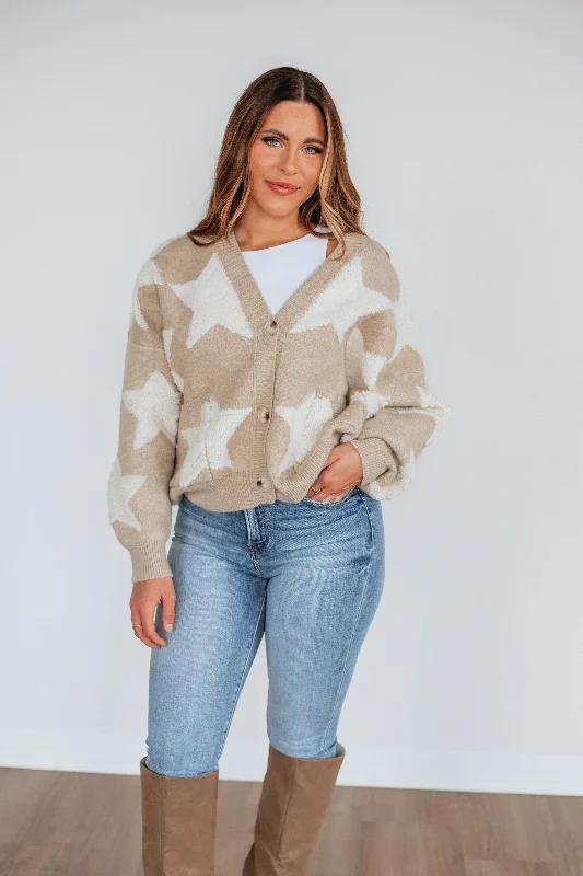 Chasing Stars Cardigan - Oatmeal