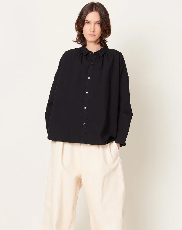 "OHMI" Typewriter Shirt in Black