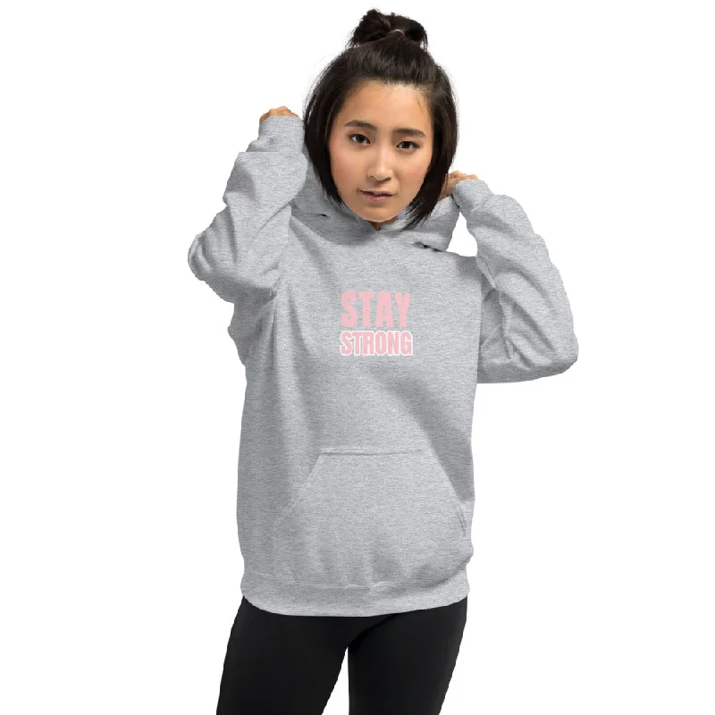 Stay Strong Hoodie in Grey